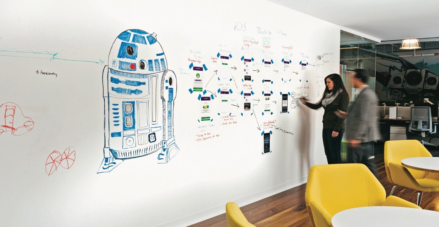 IdeaPaint dry erase whiteboard paint inspires collaboration teamwork and creativity. Learn what dry erase paint is