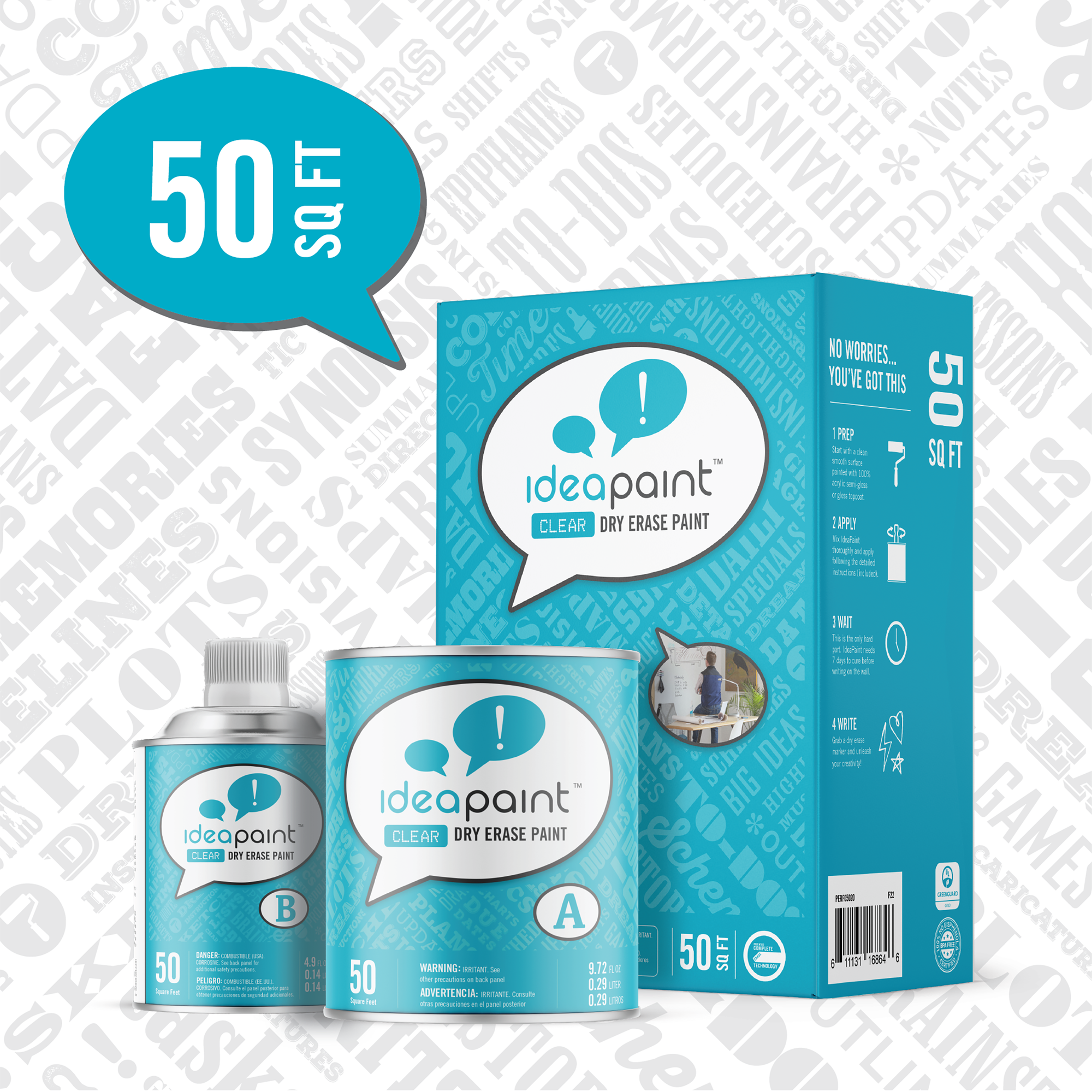 IdeaPaint Clear Dry Erase Paint