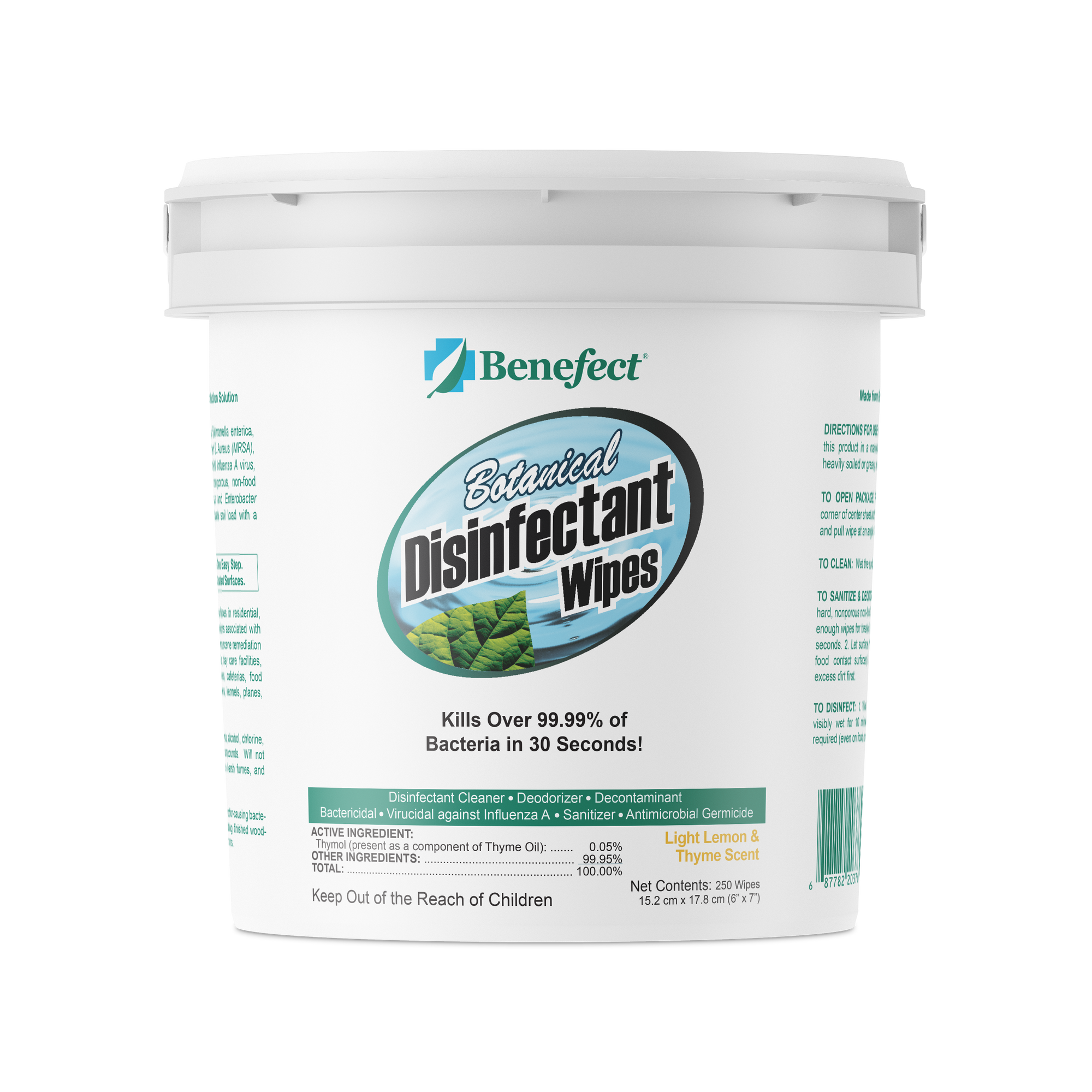 Benefect Botanical Disinfectant Wipes (250 Count)