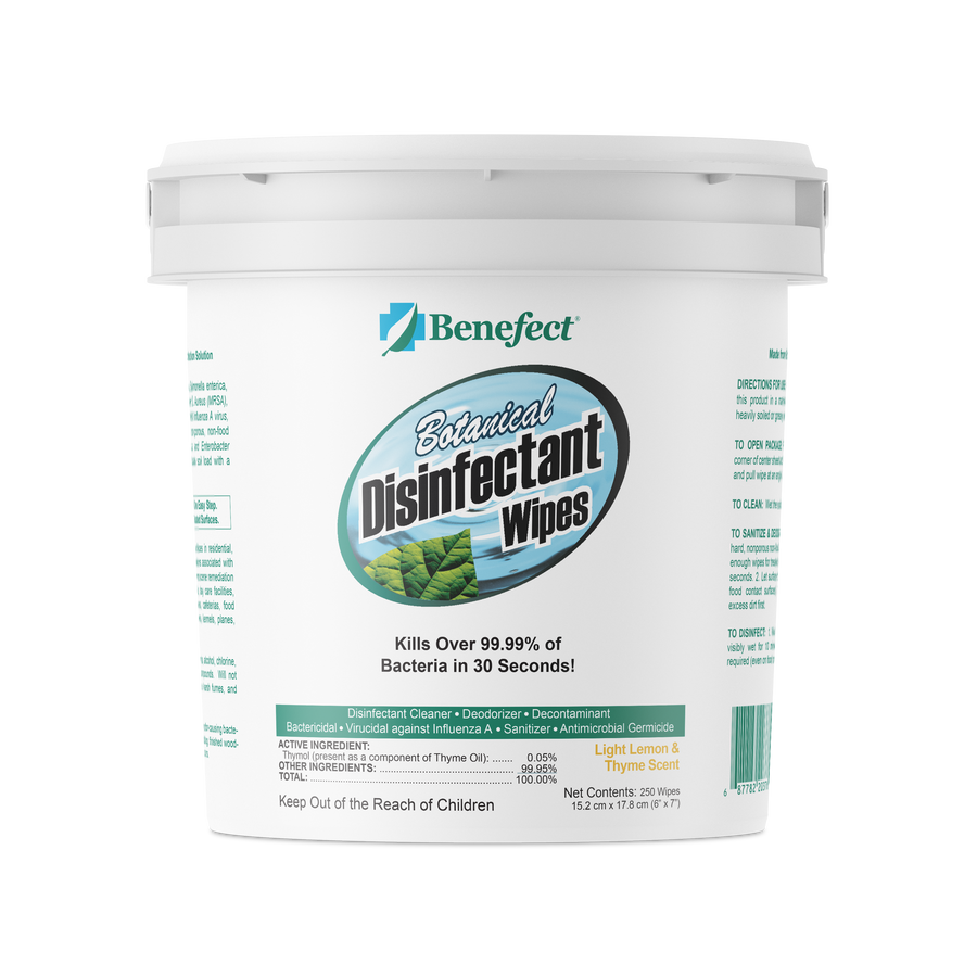 Benefect Botanical Disinfectant Wipes (250 Count)